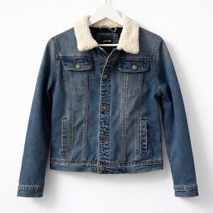 Joe's Jeans Kids Denim Jacket Sherpa Collar Size
L (14/16)